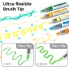 Ohuhu Acrylic Paint Markers Brush Tip: 72 Colors Automatic Ink Control Acrylic Markers High Opacity Paint Pens Waterproof Lightfast for Rock Painting 3D Prints Easter Eggs Wood DIY Crafts- Nahuku(72 Pack Brush)