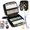Ohuhu Acrylic Paint Markers Brush Tip: 72 Colors Automatic Ink Control Acrylic Markers High Opacity Paint Pens Waterproof Lightfast for Rock Painting 3D Prints Easter Eggs Wood DIY Crafts- Nahuku(48 Pack Brush)
